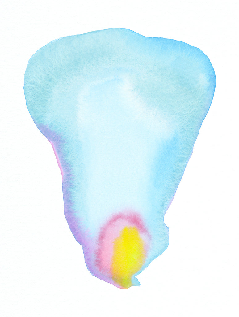 Blue Petal Form | Print by Malissa Ryder
