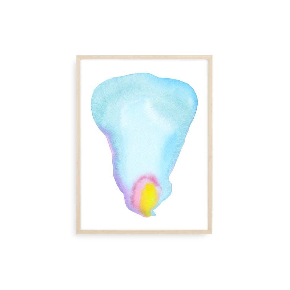 Blue Petal Form | Print by Malissa Ryder